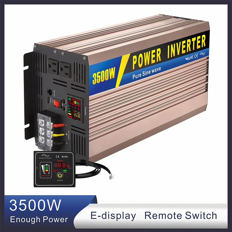 3500W  3.5KW 12V 24V 48V DC 50Hz 60Hz Power Inverter Pure Sine Wave Inverter